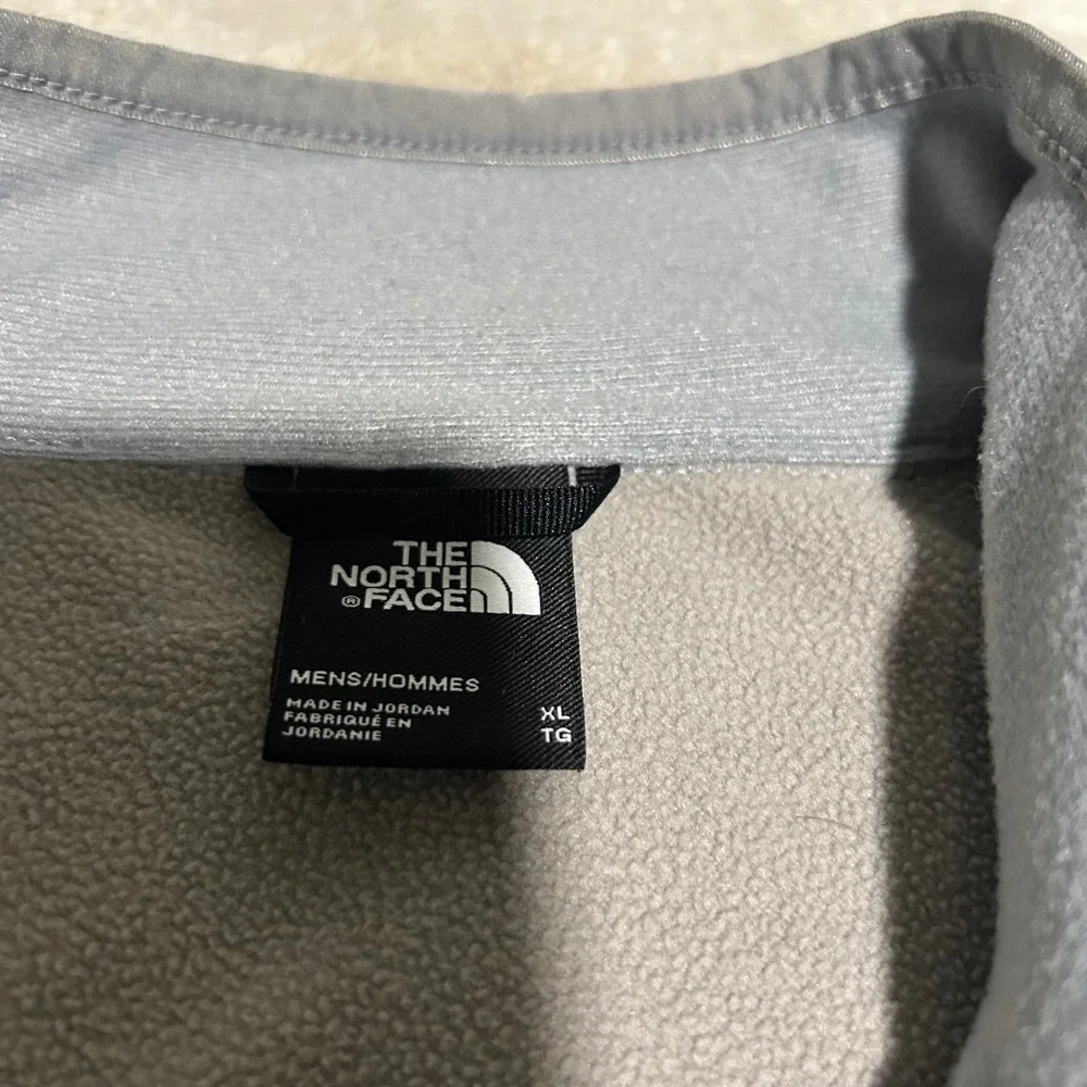 The North Face Canyon lands Fleece Jacket Mens XL Grey Space Dye Full Zip